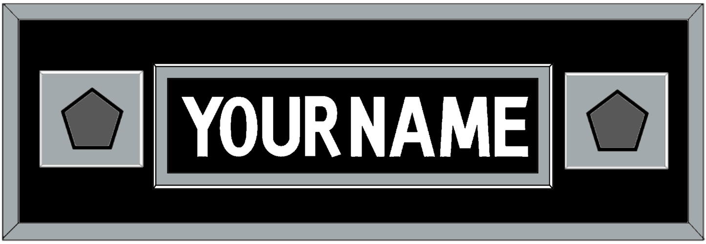 Los Angeles Nameplate With 2 Stanley Cup Champions Patches - Home Black (2011-2017) - Essential Tier 4