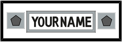 Los Angeles Nameplate With 2 Stanley Cup Finals Patches - Road White (2011-2017) - Essential Tier 5