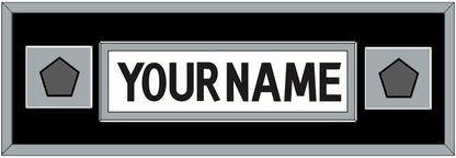 Los Angeles Nameplate With 2 Stanley Cup Finals Patches - Road White (2011-2017) - Essential Tier 7