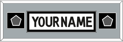 Los Angeles Nameplate With 2 Stanley Cup Champions Patches - Road White (2011-2017) - Essential Tier 8