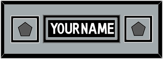 Los Angeles Nameplate With 2 Stanley Cup Champions Patches - Home Black (2011-2017) - Signature Tier 5