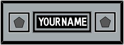 Los Angeles Nameplate With 2 Stanley Cup Finals Patches - Home Black (2011-2017) - Signature Tier 5