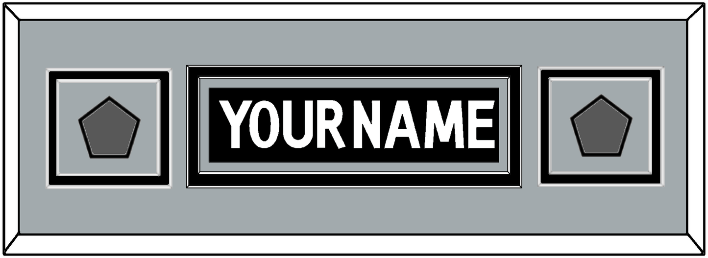 Los Angeles Nameplate With 2 Stanley Cup Finals Patches - Home Black (2011-2017) - Signature Tier 5