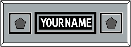 Los Angeles Nameplate With 2 Stanley Cup Finals Patches - Home Black (2011-2017) - Signature Tier 5