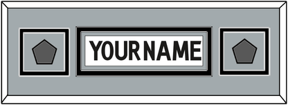 Los Angeles Nameplate With 2 Stanley Cup Champions Patches - Road White (2011-2017) - Signature Tier Long 8