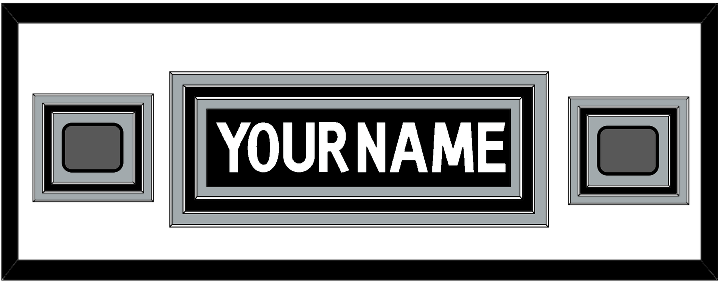 Los Angeles Nameplate With 2 Stanley Cup Finals Patches - Home Black (2011-2017) - Premier Tier 3
