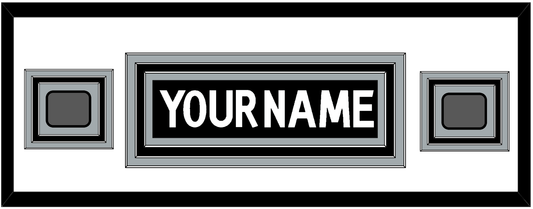 Los Angeles Nameplate With 2 Stanley Cup Finals Patches - Home Black (2011-2017) - Premier Tier 3