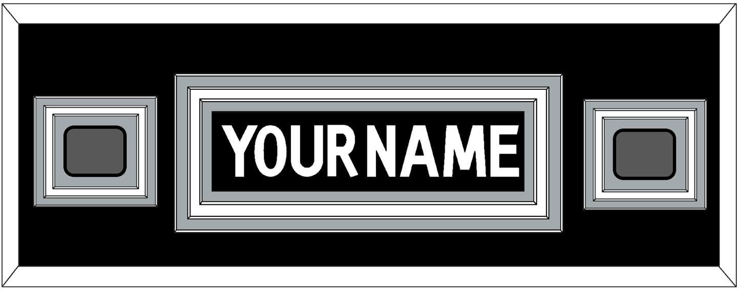 Los Angeles Nameplate With 2 Stanley Cup Finals Patches - Home Black (2011-2017) - Premier Tier 4