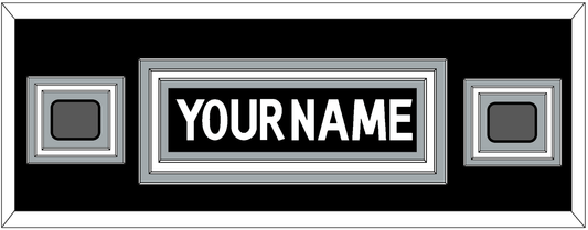 Los Angeles Nameplate With 2 Stanley Cup Finals Patches - Home Black (2011-2017) - Premier Tier 4
