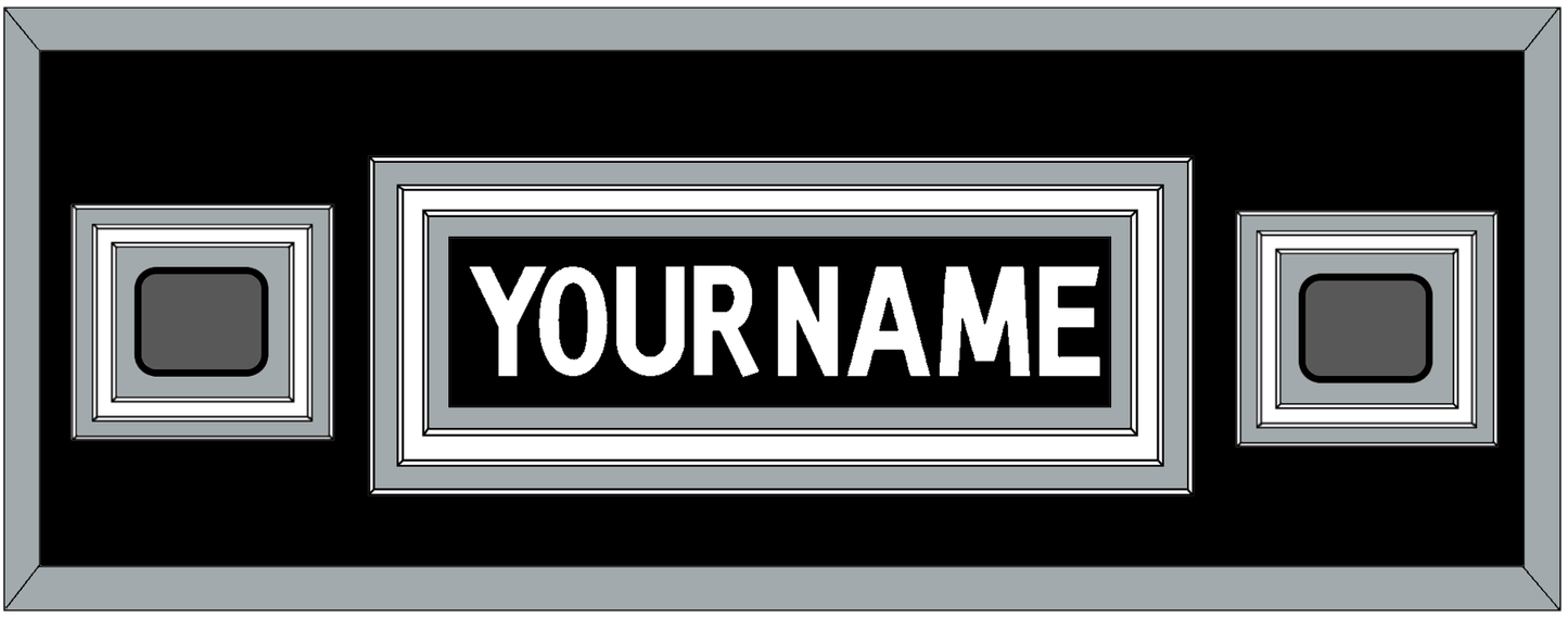 Los Angeles Nameplate With 2 Stanley Cup Champions Patches - Home Black (2011-2017) - Premier Tier 4