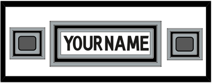 Los Angeles Nameplate With 2 Stanley Cup Finals Patches - Road White (2011-2017) - Premier Tier 3