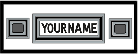 Los Angeles Nameplate With 2 Stanley Cup Champions Patches - Road White (2011-2017) - Premier Tier 3
