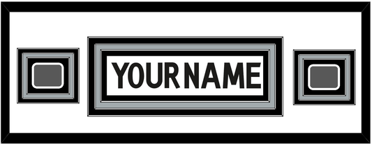 Los Angeles Nameplate With 2 Stanley Cup Finals Patches - Road White (2011-2017) - Premier Tier 4