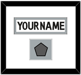 Los Angeles Nameplate & Stanley Cup Finals Patch - Road White (2011-2017) - Single Mat 1