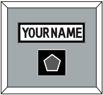 Los Angeles Nameplate & Stanley Cup Champions Patch - Road White (2011-2017) - Essential Tier 4