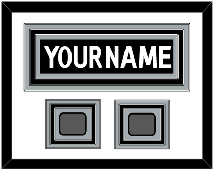 Los Angeles Nameplate With 2 Stanley Cup Finals Patches - Home Black (2011-2017) - Premier Tier 1