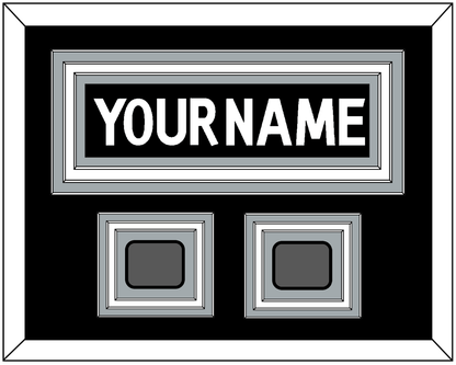 Los Angeles Nameplate With 2 Stanley Cup Champions Patches - Home Black (2011-2017) - Premier Tier 2