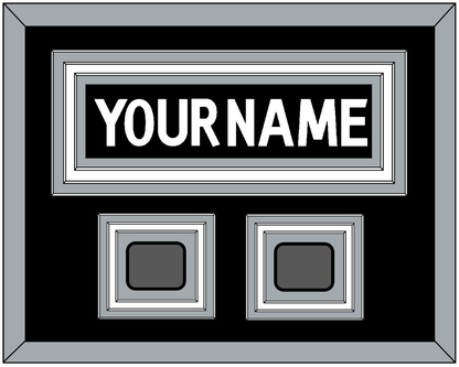 Los Angeles Nameplate With 2 Stanley Cup Champions Patches - Home Black (2011-2017) - Premier Tier 2