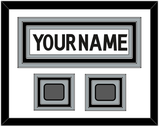 Los Angeles Nameplate With 2 Stanley Cup Champions Patches - Road White (2011-2017) - Premier Tier 1