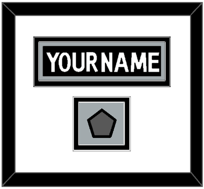 Los Angeles Nameplate & Stanley Cup Champions Patch - Home Black (2011-2017) - Signature Tier 1