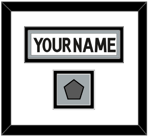 Los Angeles Nameplate & Stanley Cup Champions Patch - Road White (2011-2017) - Signature Tier 1