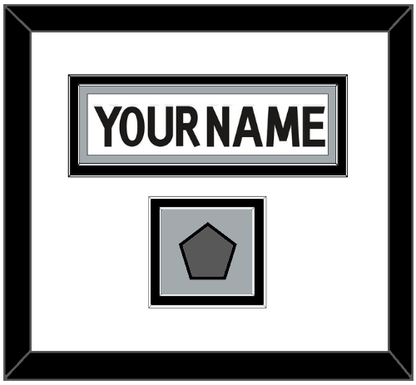 Los Angeles Nameplate & Stanley Cup Finals Patch - Road White (2011-2017) - Signature Tier 1