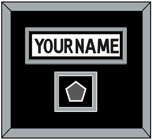 Los Angeles Nameplate & Stanley Cup Finals Patch - Road White (2011-2017) - Signature Tier 3