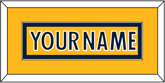 Nashville Nameplate - Home Gold - Single Mat 2