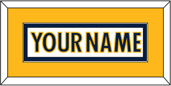 Nashville Nameplate - Road White - Single Mat 2