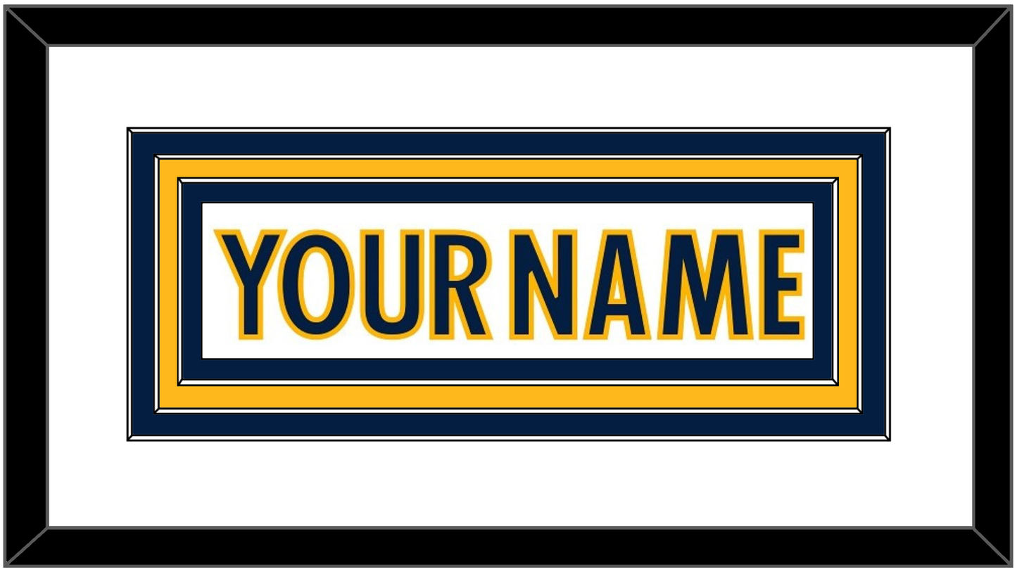 Nashville Nameplate - Road White - Premier Tier 1