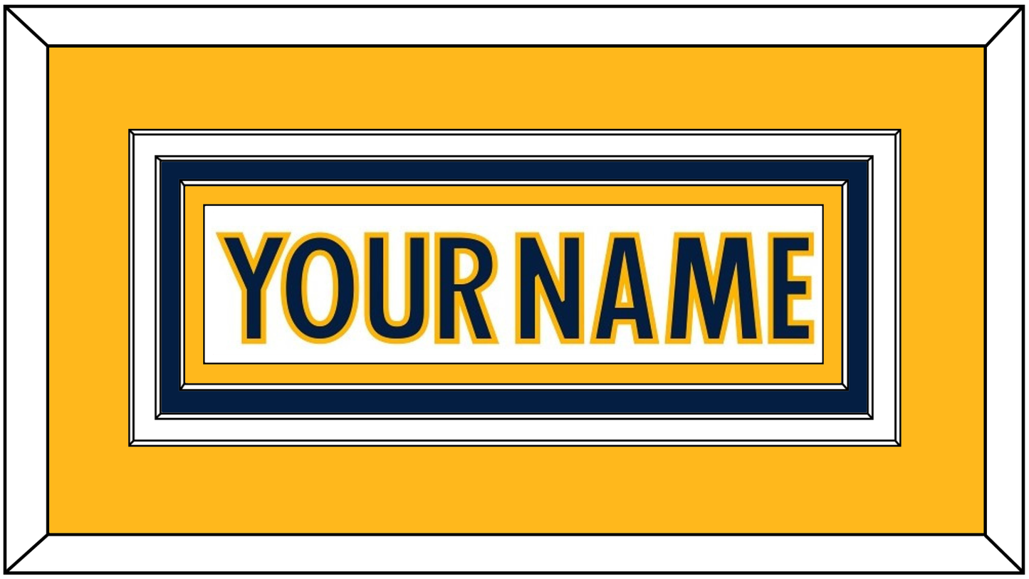 Nashville Nameplate - Road White - Premier Tier 3