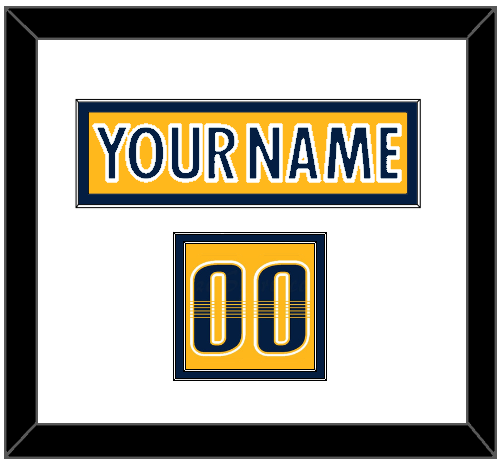 Nashville Nameplate & Number (Shoulder) - Home Gold - Signature Tier 1