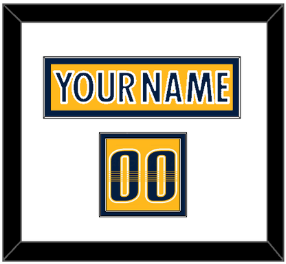 Nashville Nameplate & Number (Shoulder) - Home Gold - Signature Tier 1