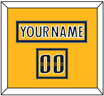 Nashville Nameplate & Number (Shoulder) - Home Gold - Signature Tier 2