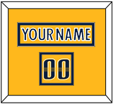 Nashville Nameplate & Number (Shoulder) - Home Gold - Double Mat 2