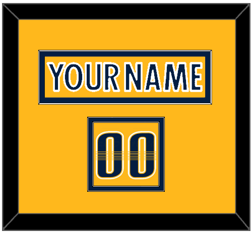 Nashville Nameplate & Number (Shoulder) - Home Gold - Signature Tier 2