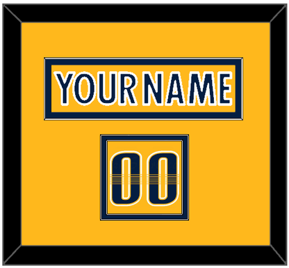 Nashville Nameplate & Number (Shoulder) - Home Gold - Signature Tier 2