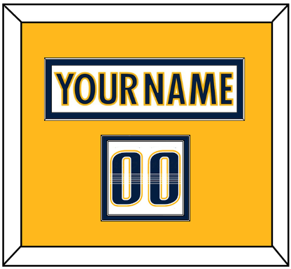 Nashville Nameplate & Number (Shoulder) - Road White - Signature Tier 2