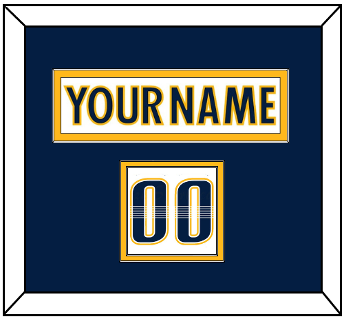 Nashville Nameplate & Number (Shoulder) - Road White - Signature Tier 3