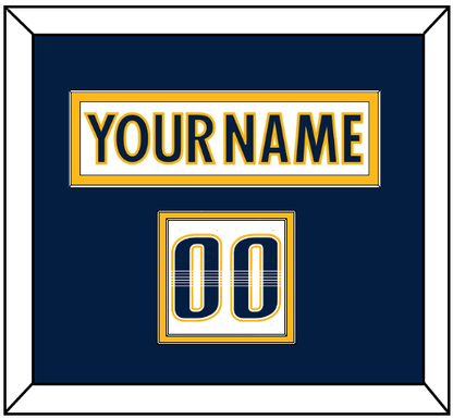 Nashville Nameplate & Number (Shoulder) - Road White - Signature Tier 3
