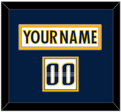 Nashville Nameplate & Number (Shoulder) - Road White - Signature Tier 3