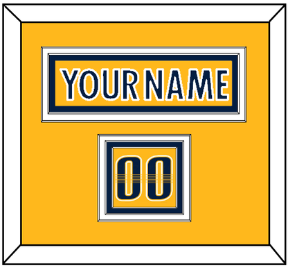 Nashville Nameplate & Number (Shoulder) - Home Gold - Premier Tier 2