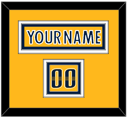 Nashville Nameplate & Number (Shoulder) - Home Gold - Premier Tier 2