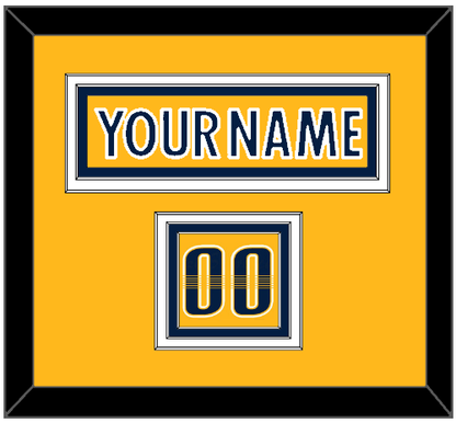 Nashville Nameplate & Number (Shoulder) - Home Gold - Premier Tier 2