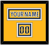 Nashville Nameplate & Number (Shoulder) - Home Gold - Triple Mat 2