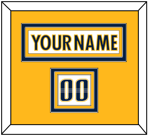 Nashville Nameplate & Number (Shoulder) - Road White - Premier Tier 2