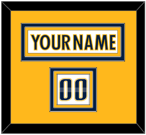 Nashville Nameplate & Number (Shoulder) - Road White - Premier Tier 2