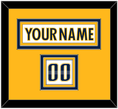 Nashville Nameplate & Number (Shoulder) - Road White - Premier Tier 2