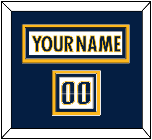 Nashville Nameplate & Number (Shoulder) - Road White - Premier Tier 3