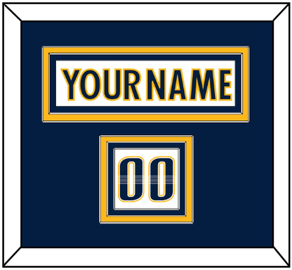 Nashville Nameplate & Number (Shoulder) - Road White - Premier Tier 3